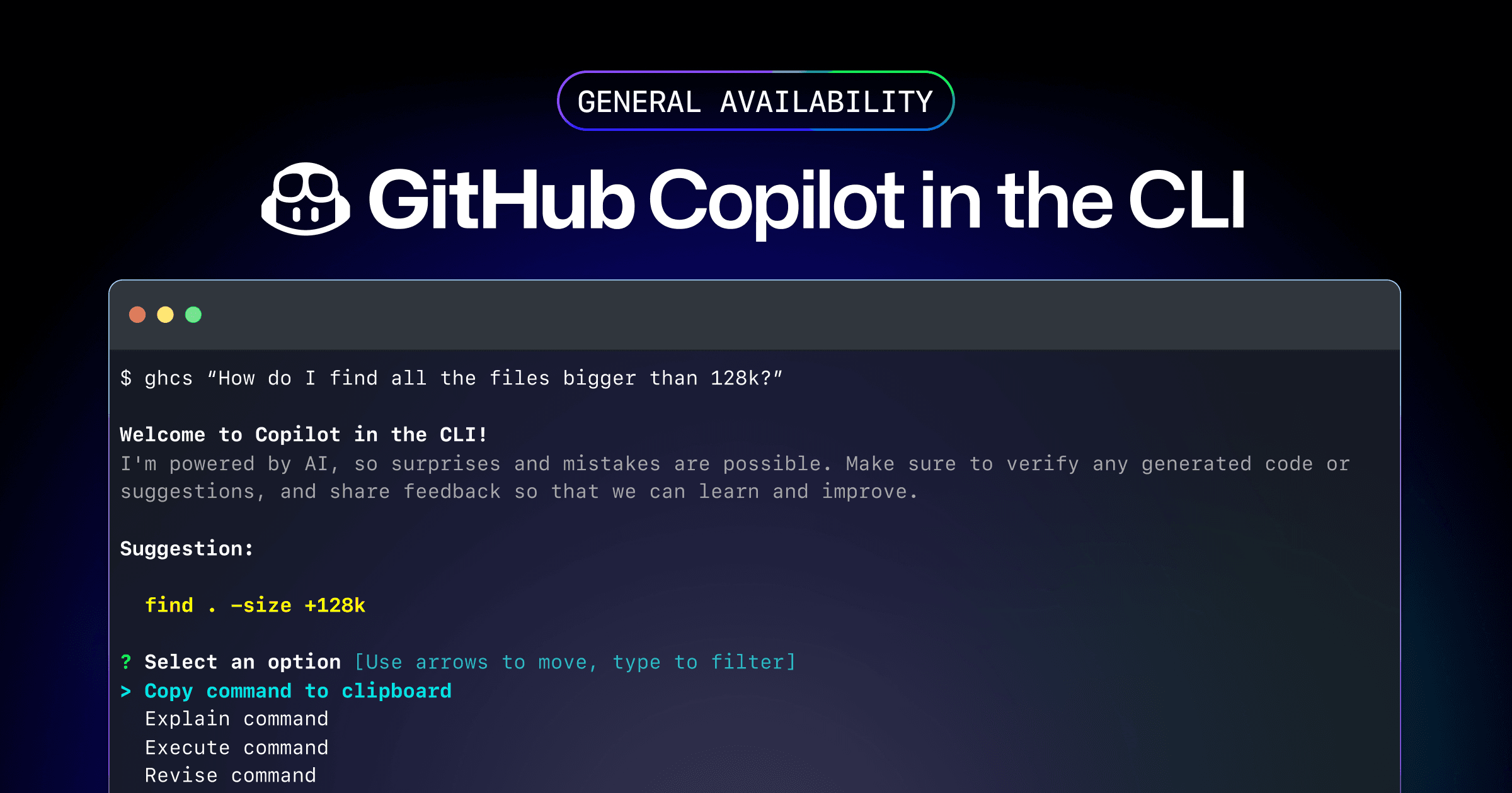 GitHub copilot CLI