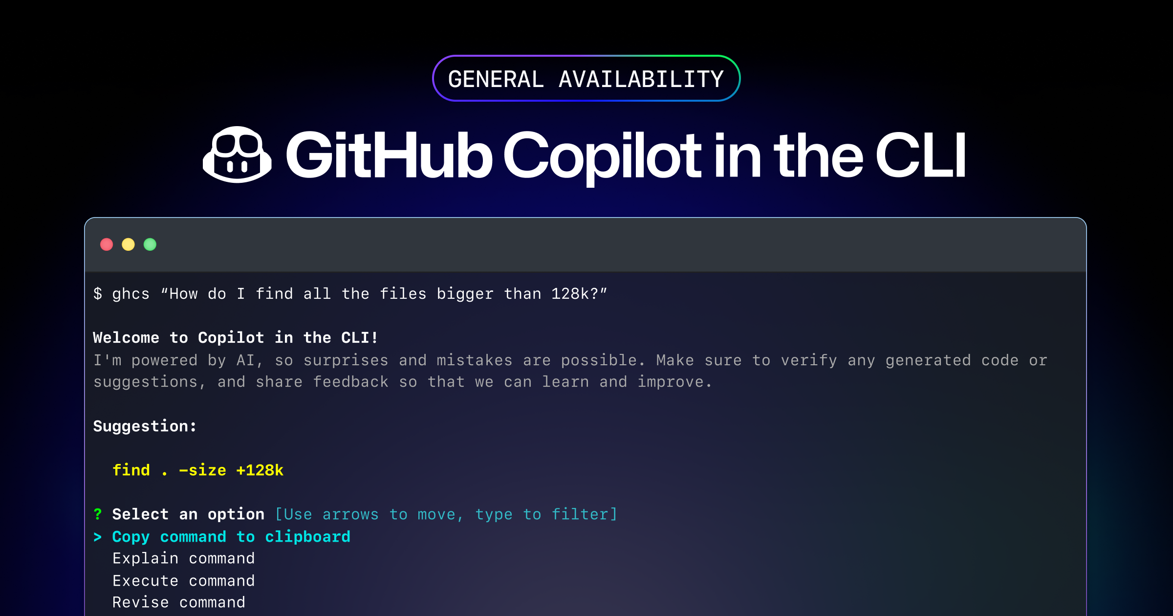 GitHub Copilot CLI